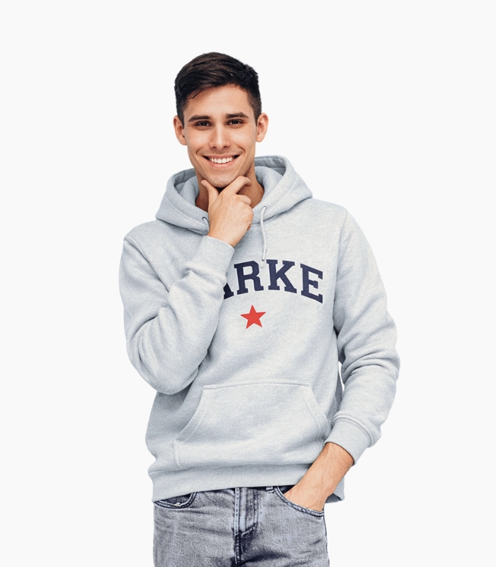 Parke Star Heather Grey Hoodie