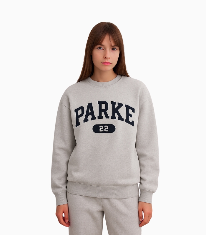 22 Varsity Grey Parke Sweatshirt – Classic Varsity Mockneck, No. 22 Graphic Pullover 22 Varsity Grey Parke Sweatshirt – Classic Varsity Mockneck, No. 22 Graphic Pullover