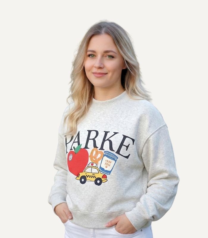 Parke New York Graphic Mockneck Sweatshirt Parke New York Graphic Mockneck Sweatshirt