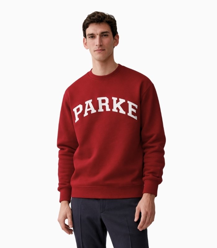 Parke Back to School Varsity MockNeck Maroon Sweatshirt Parke Back to School Varsity MockNeck Maroon Sweatshirt